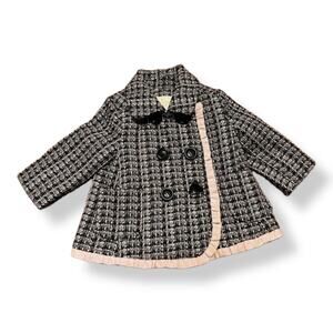 Kate Spade Tweed Double Breasted Pea Coat Size 6 Month